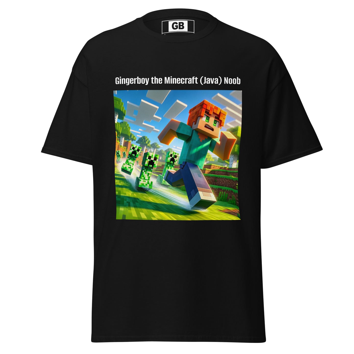 Gingerboy the Minecraft (Java) Noob tee