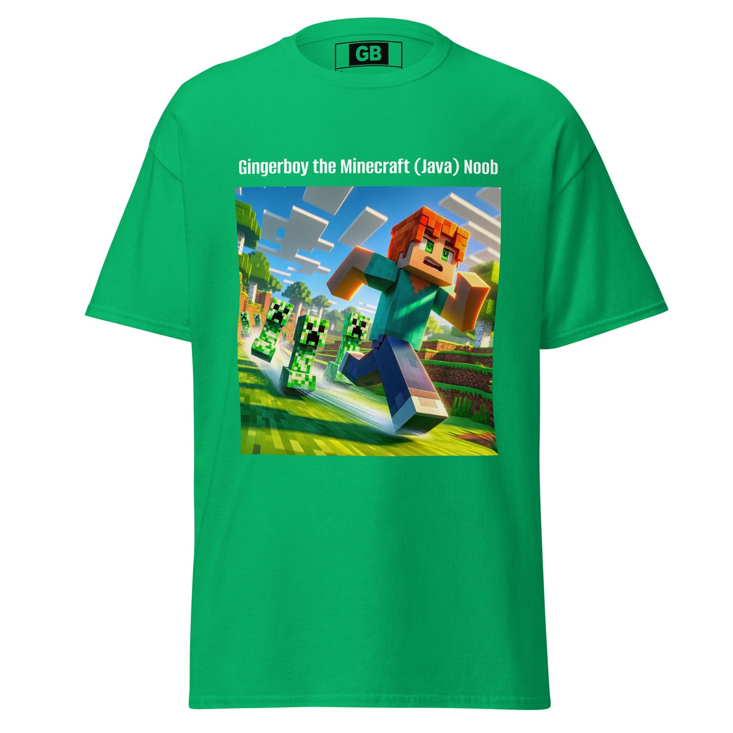 Gingerboy the Minecraft (Java) Noob tee