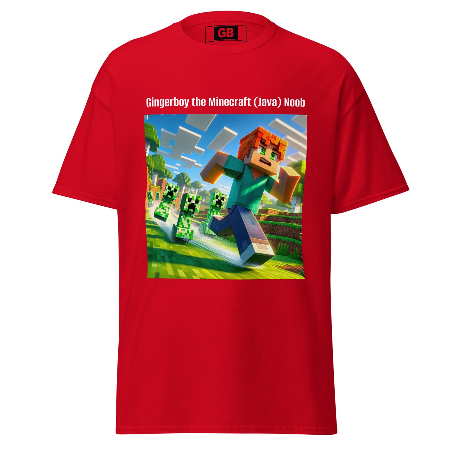 Gingerboy the Minecraft (Java) Noob tee